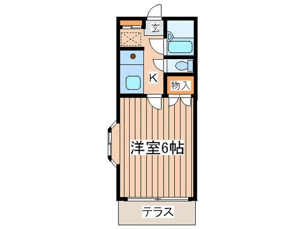 実籾コーポの物件間取画像